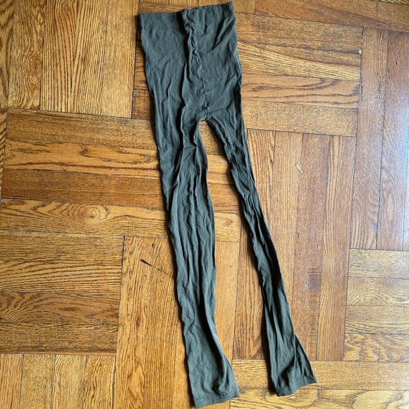 Olive army green leggings tights stocking - Picture 3 of 3